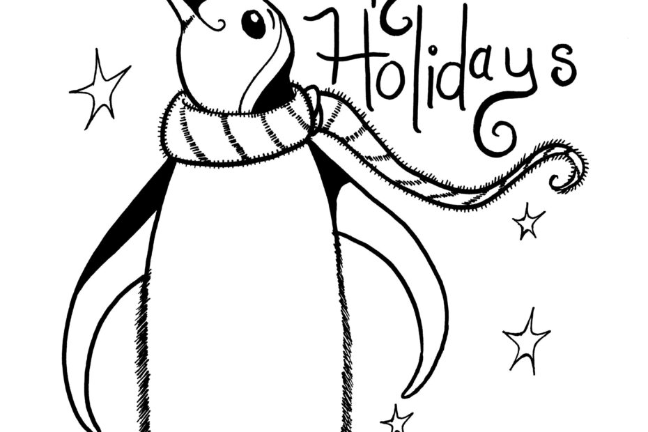 Happy Holidays Coloring Pages Printable Coloring Home