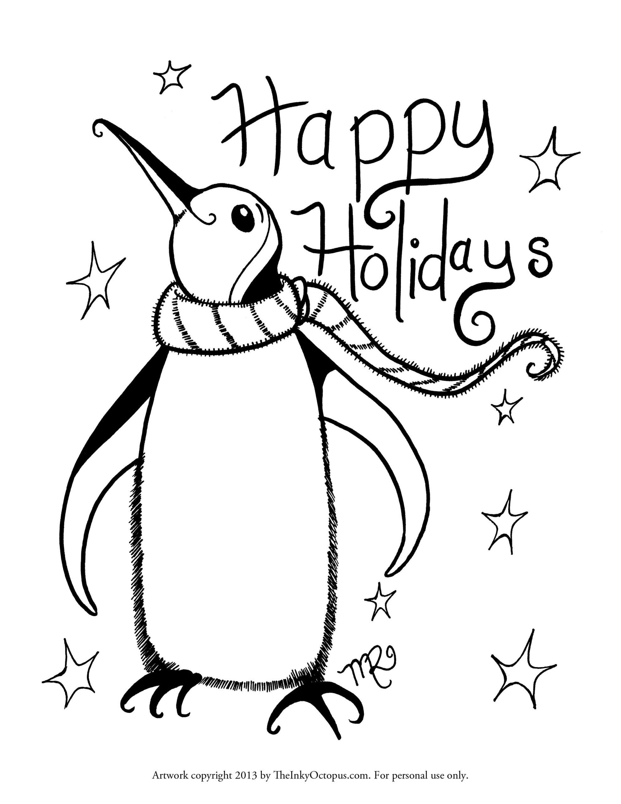Happy Holidays Coloring Pages Printable Coloring Home Happy Holidays Coloring Pages Printable Coloring Home