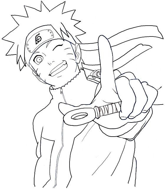 easy Naruto coloring pages easy Naruto coloring pages