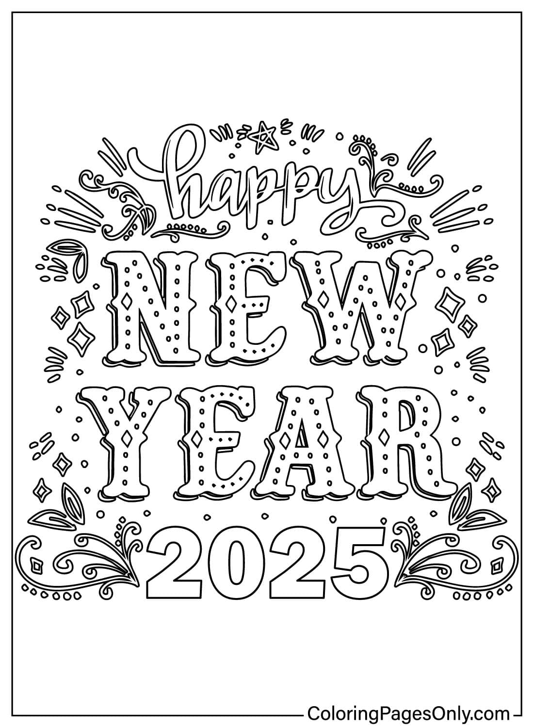 Happy New Year 2025 Coloring Pages For Kids Judy Perkins Happy New Year 2025 Coloring Pages For Kids Judy Perkins