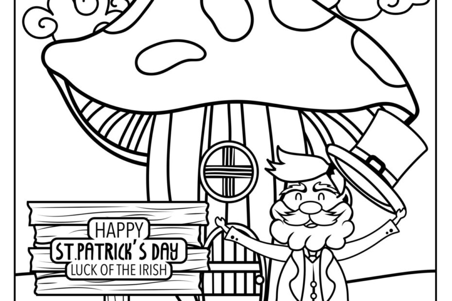 Happy St Patrick S Day Coloring Pages St Patricks Day Coloring