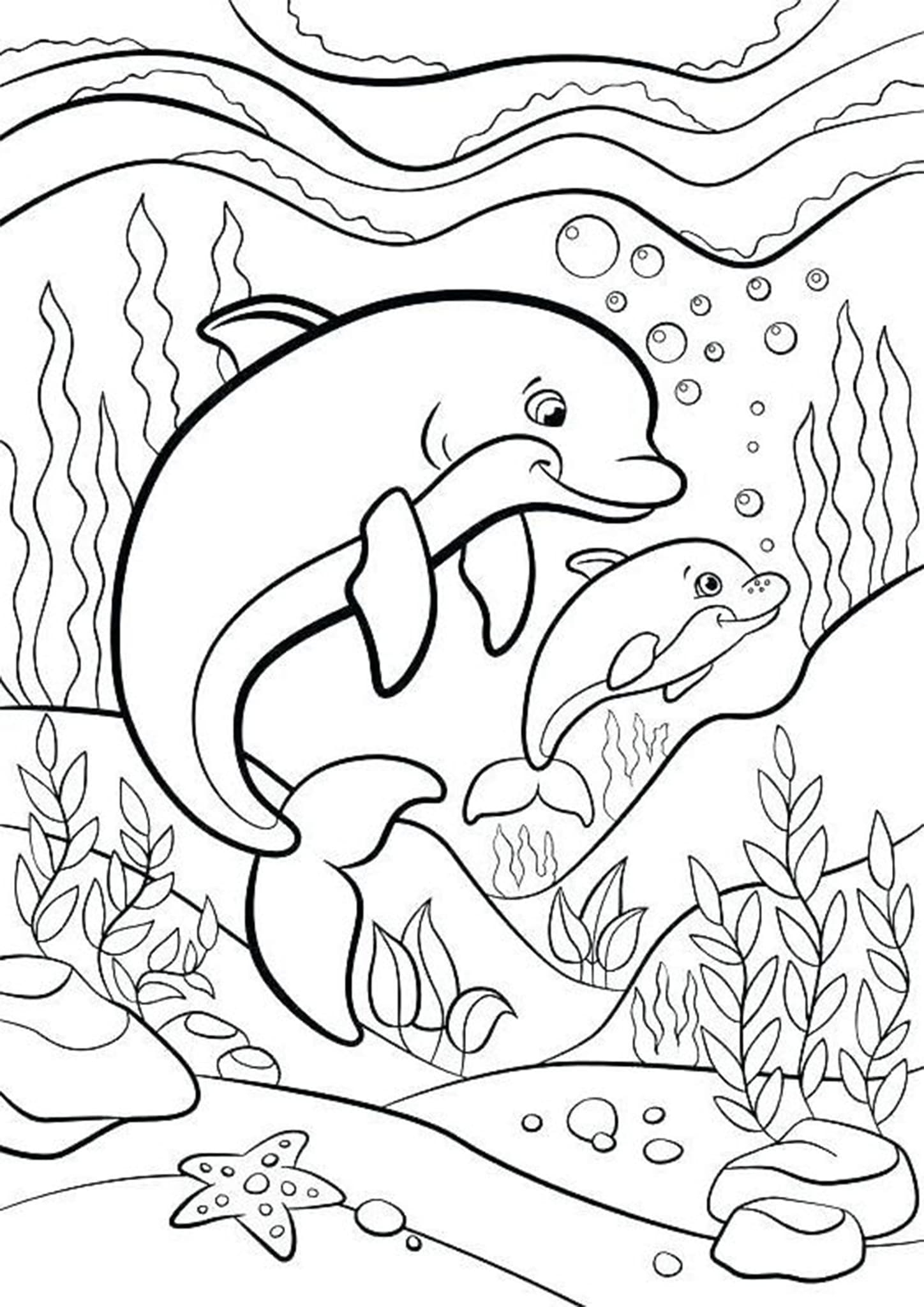 Hard Dolphin Coloring Pages Coloring Home