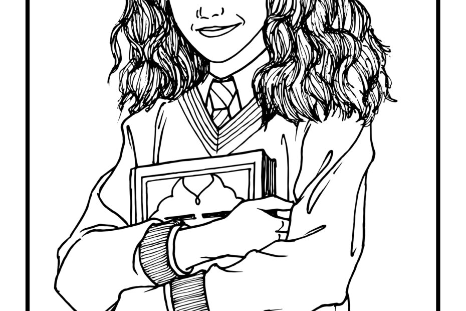 Harry Potter And Hermione Granger Coloring Page Netart Harry Potter