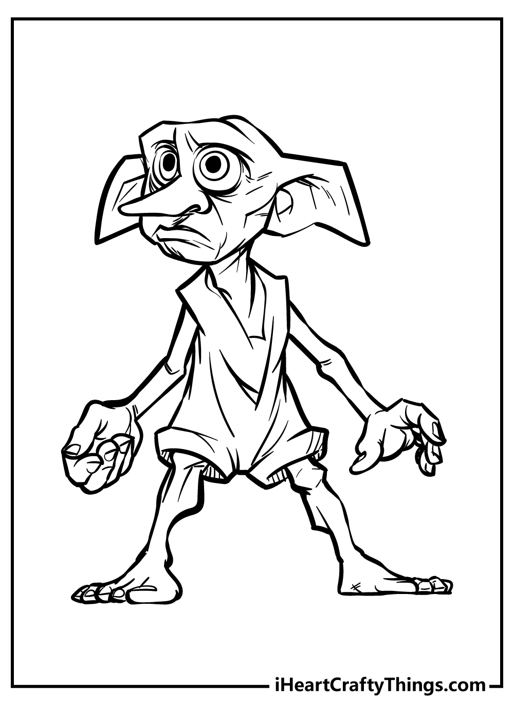 Harry Potter coloring pages dobby