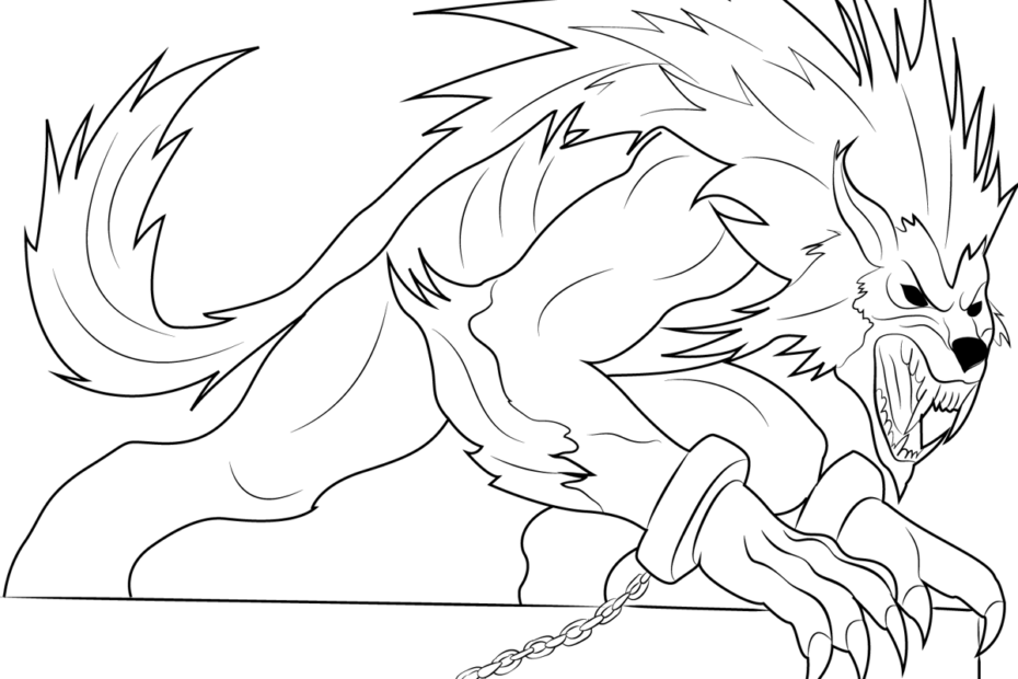 Harry Potter Werewolf Coloring Page Coloring Pages