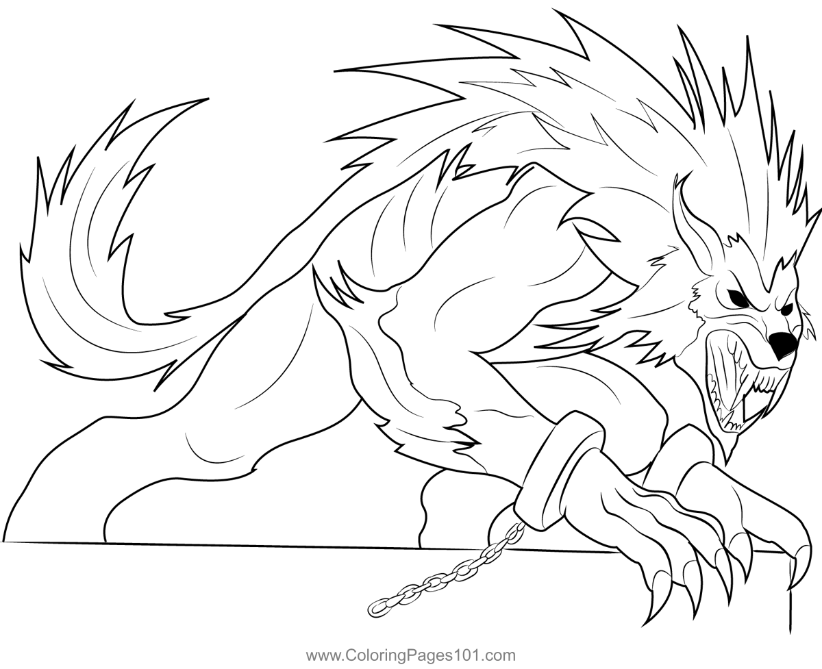 Harry Potter Werewolf Coloring Page Coloring Pages