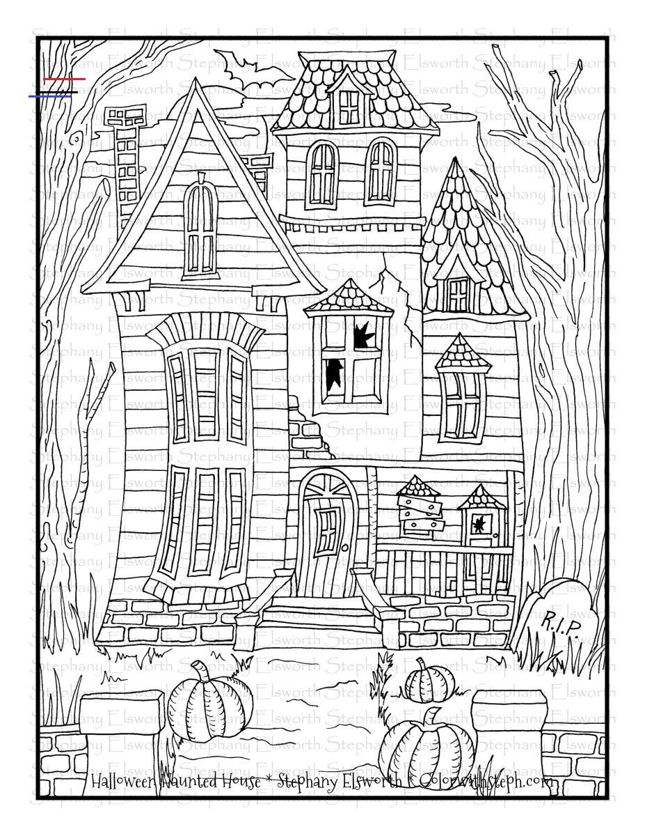 haunted house coloring pages haunted house coloring pages
