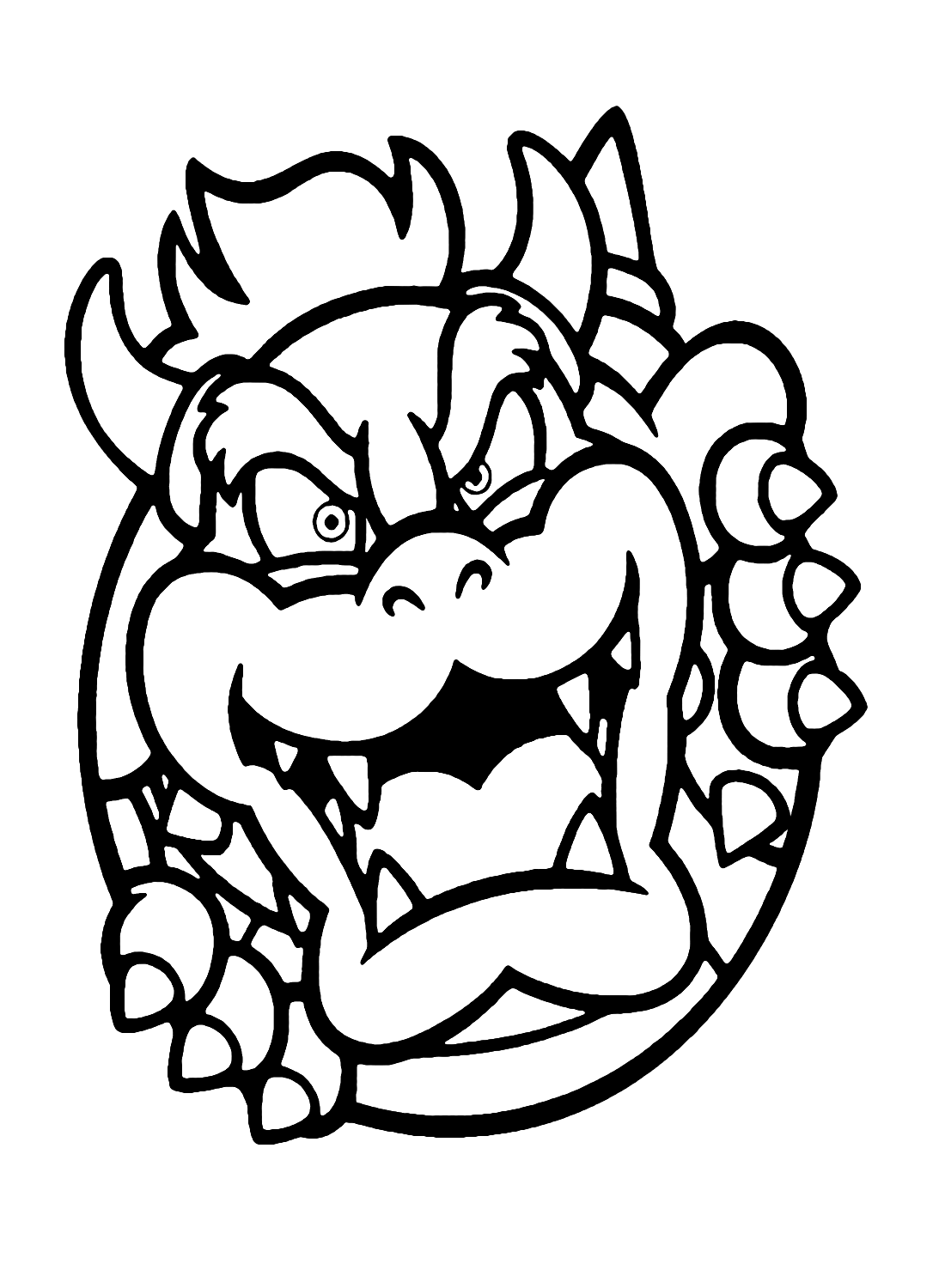bowser coloring image bowser coloring image