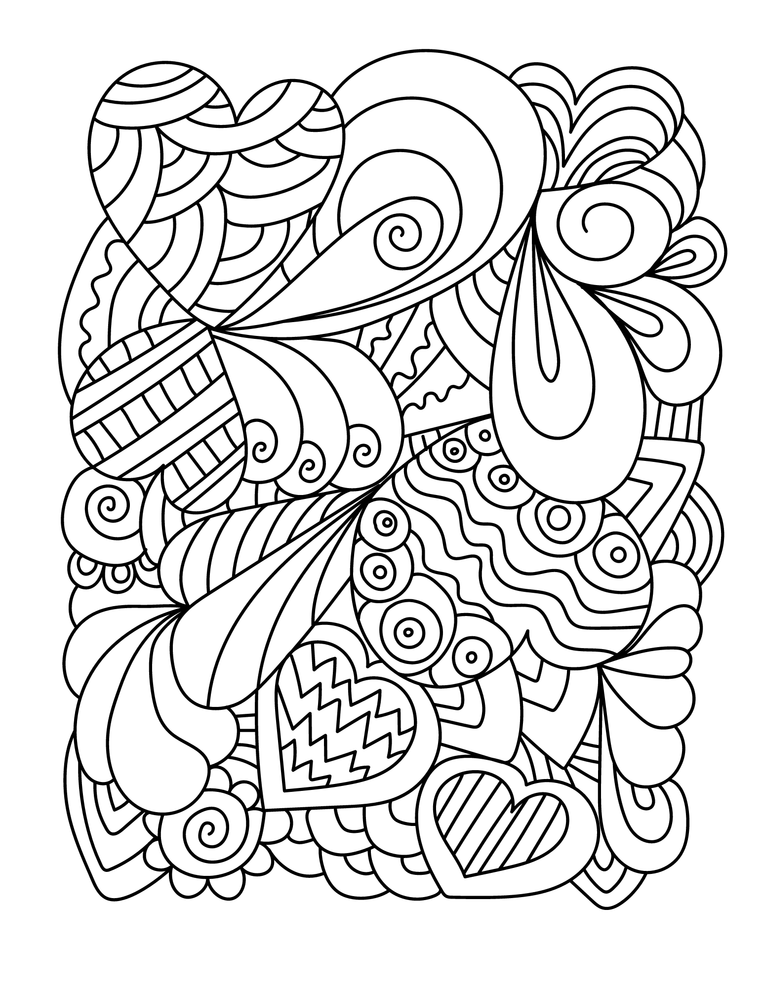 printable heart coloring pictures printable heart coloring pictures
