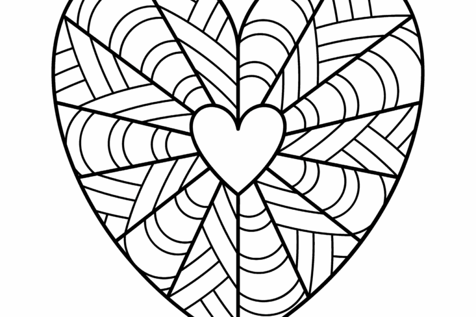 Heart Printable Coloring Page