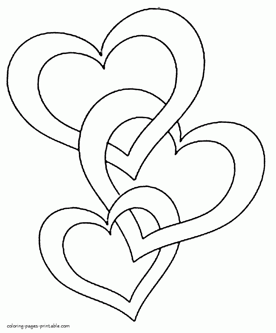 Hearts Coloring Pages To Print COLORING PAGES PRINTABLE COM Hearts Coloring Pages To Print COLORING PAGES PRINTABLE COM