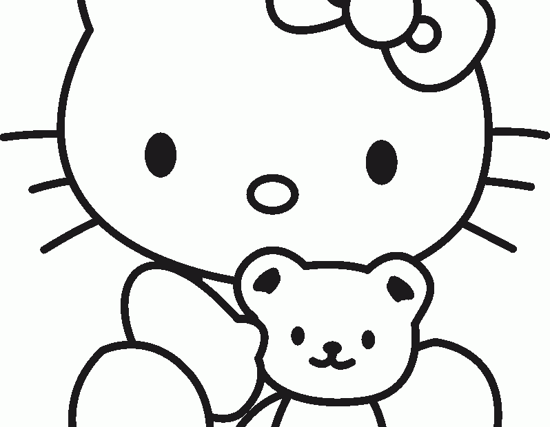Hello Kitty Coloring Pages Coloring Home