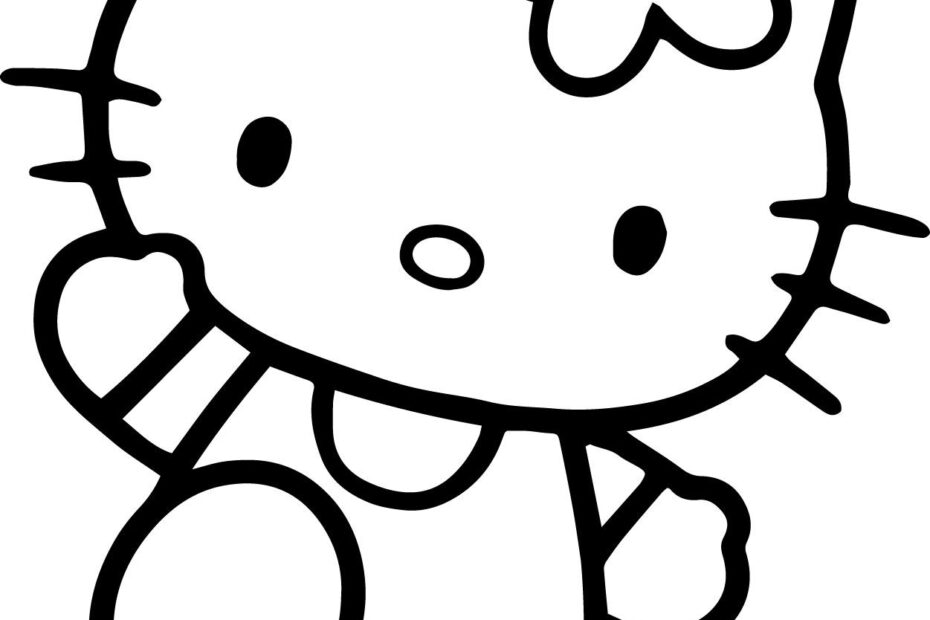 Hello Kitty Coloring Pages Wecoloringpage Sfondo Di Hello Kitty
