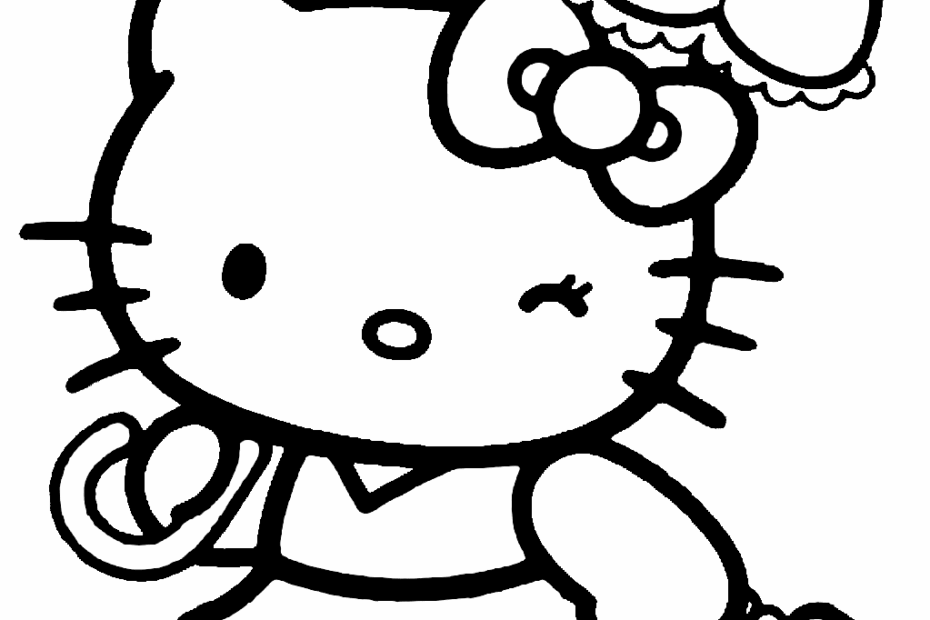 Hello Kitty Coloring Sheet Coloring Page Free Printable Coloring Pages
