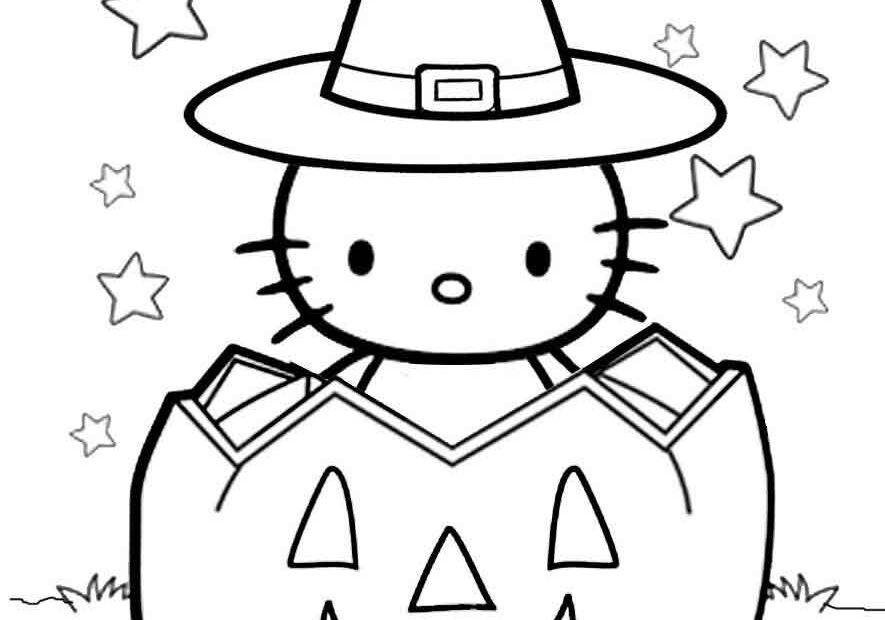 Hello Kitty Halloween Coloring Pages Artofit