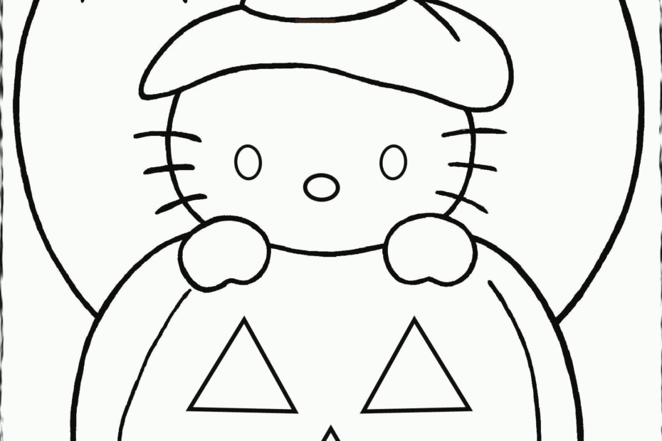 Hello Kitty Halloween Coloring Pages Coloring Home