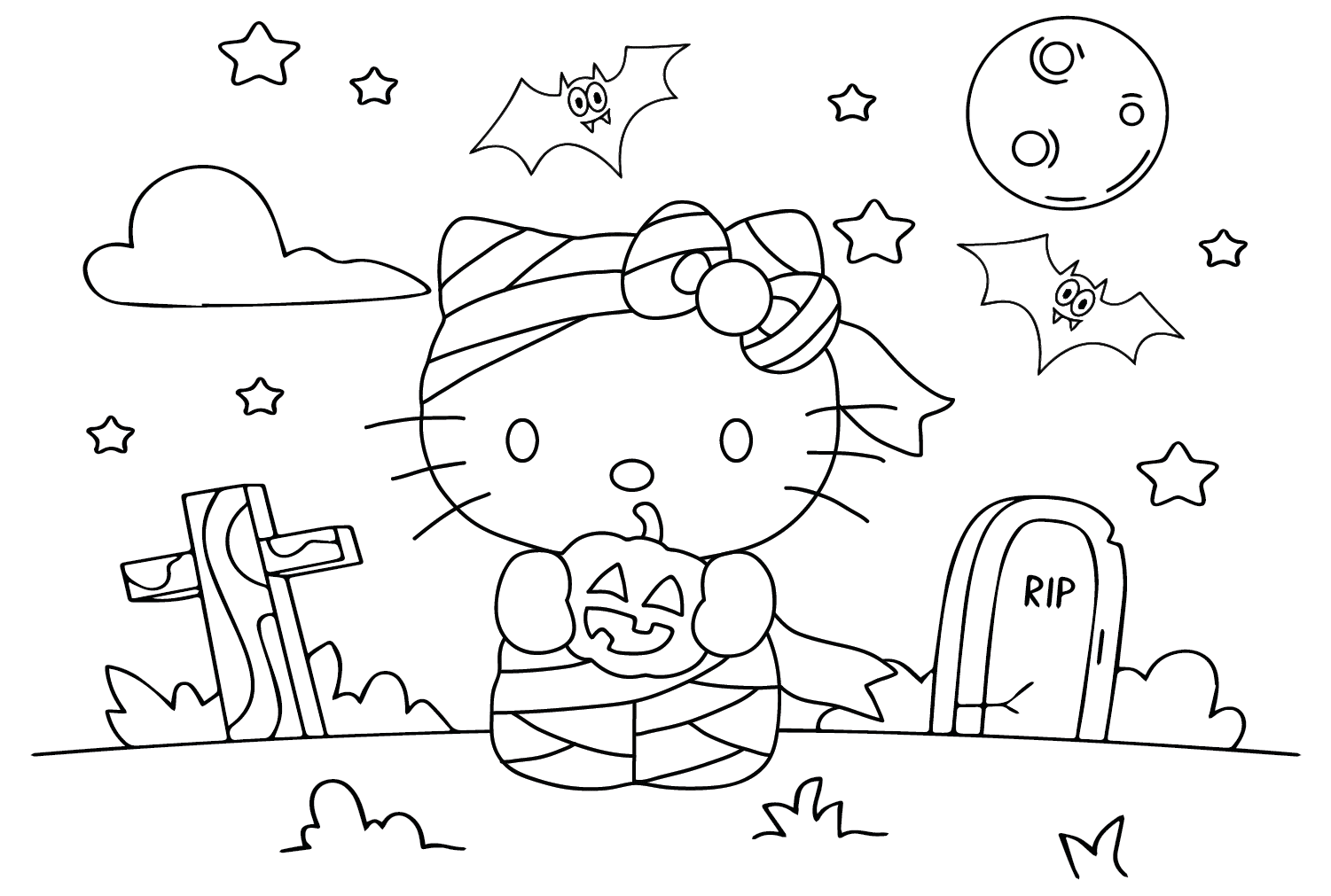 Hello Kitty Halloween Coloring Sheet Printable Free Coloring Sheet Hello Kitty Halloween Coloring Sheet Printable Free Coloring Sheet