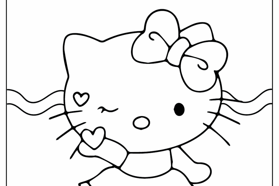 Hello Kitty Printable Coloring Page Free Printable Coloring Pages