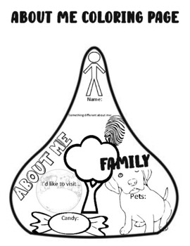 Hershey Kisses Coloring Pages