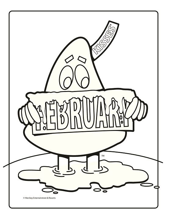 Hershey Kisses Coloring Pages