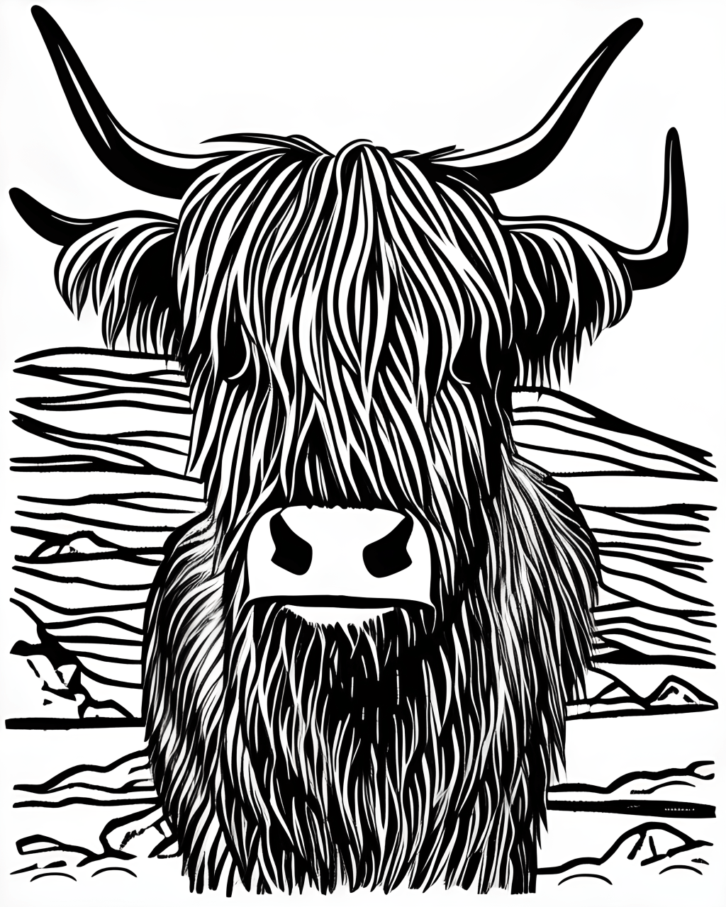 Highland Cow Coloring Pages Coloring Nation Highland Cow Coloring Pages Coloring Nation