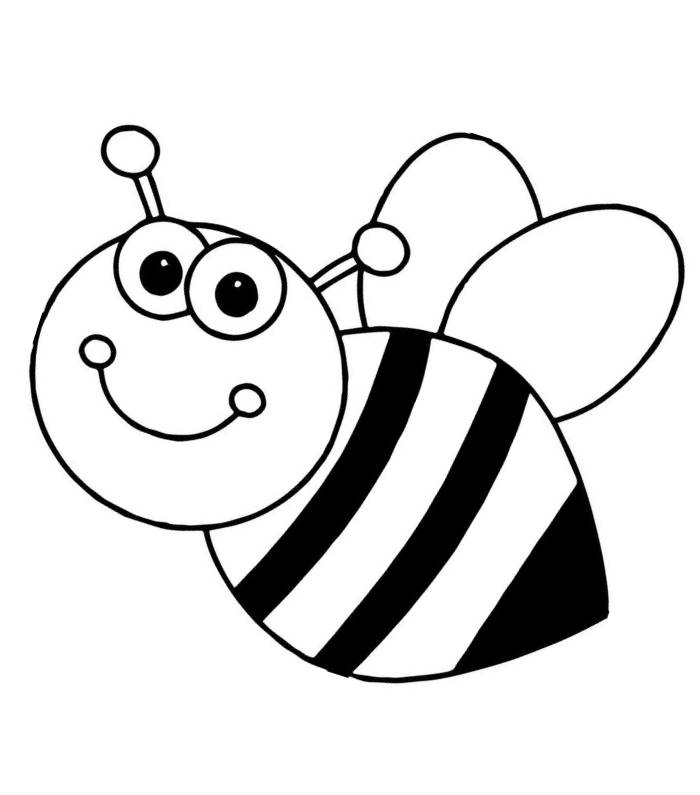 Honey Bee Coloring Pages Free Printable PDF 