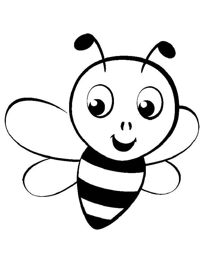 bee coloring pages pdf