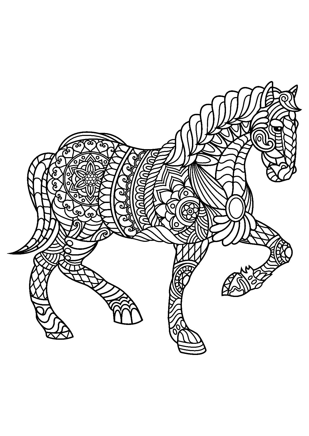 Horse Colouring Pages For Kids