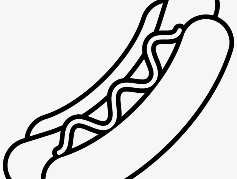 Hot Dog Coloring Sheet