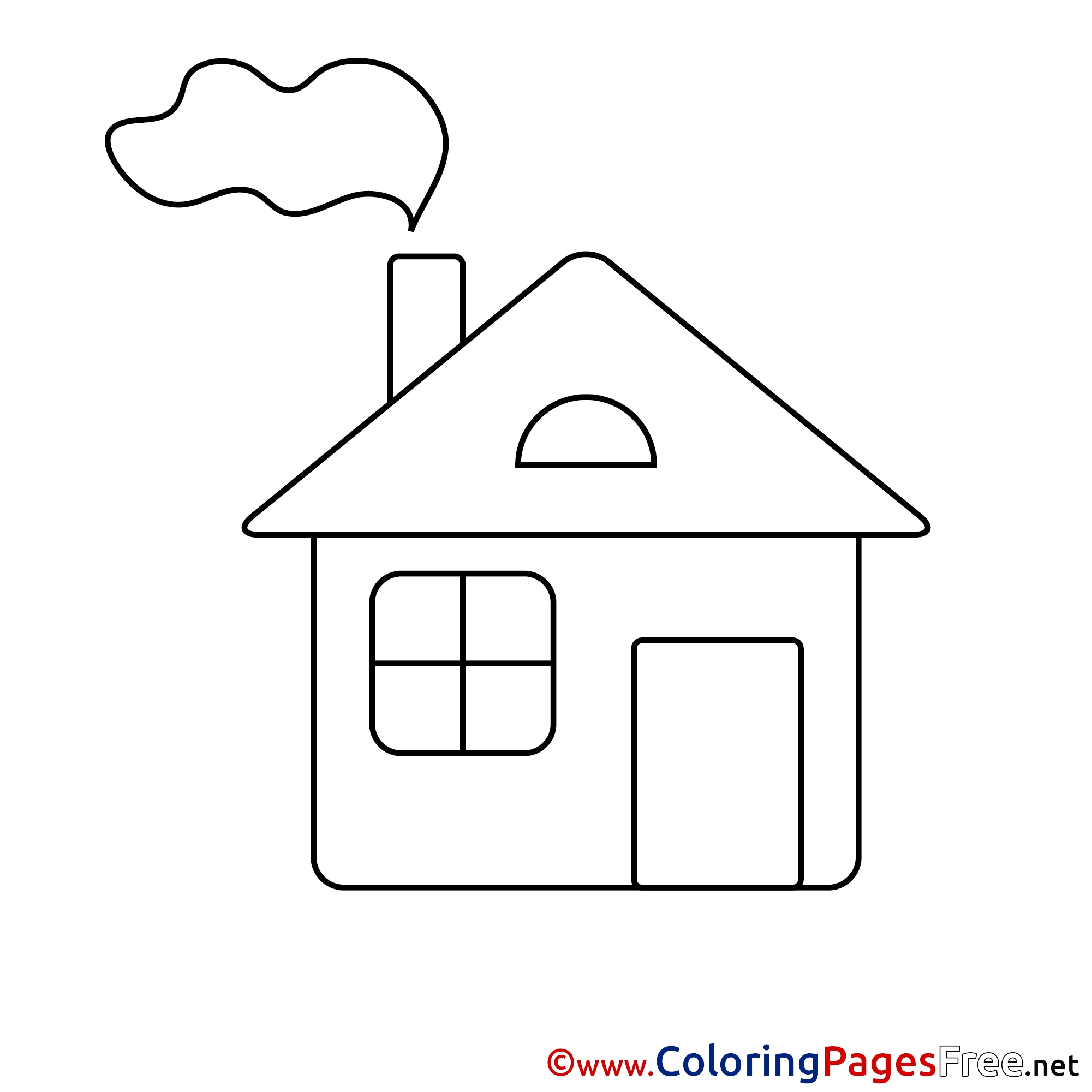 House Free Printable Coloring Sheets House Free Printable Coloring Sheets