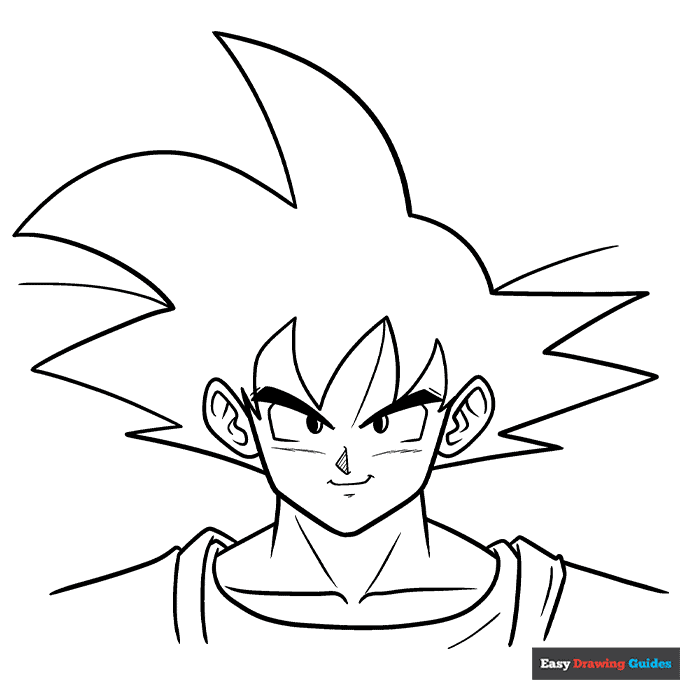 How To Draw Goku Really Easy Drawing Tutorial How To Draw Goku Really Easy Drawing Tutorial