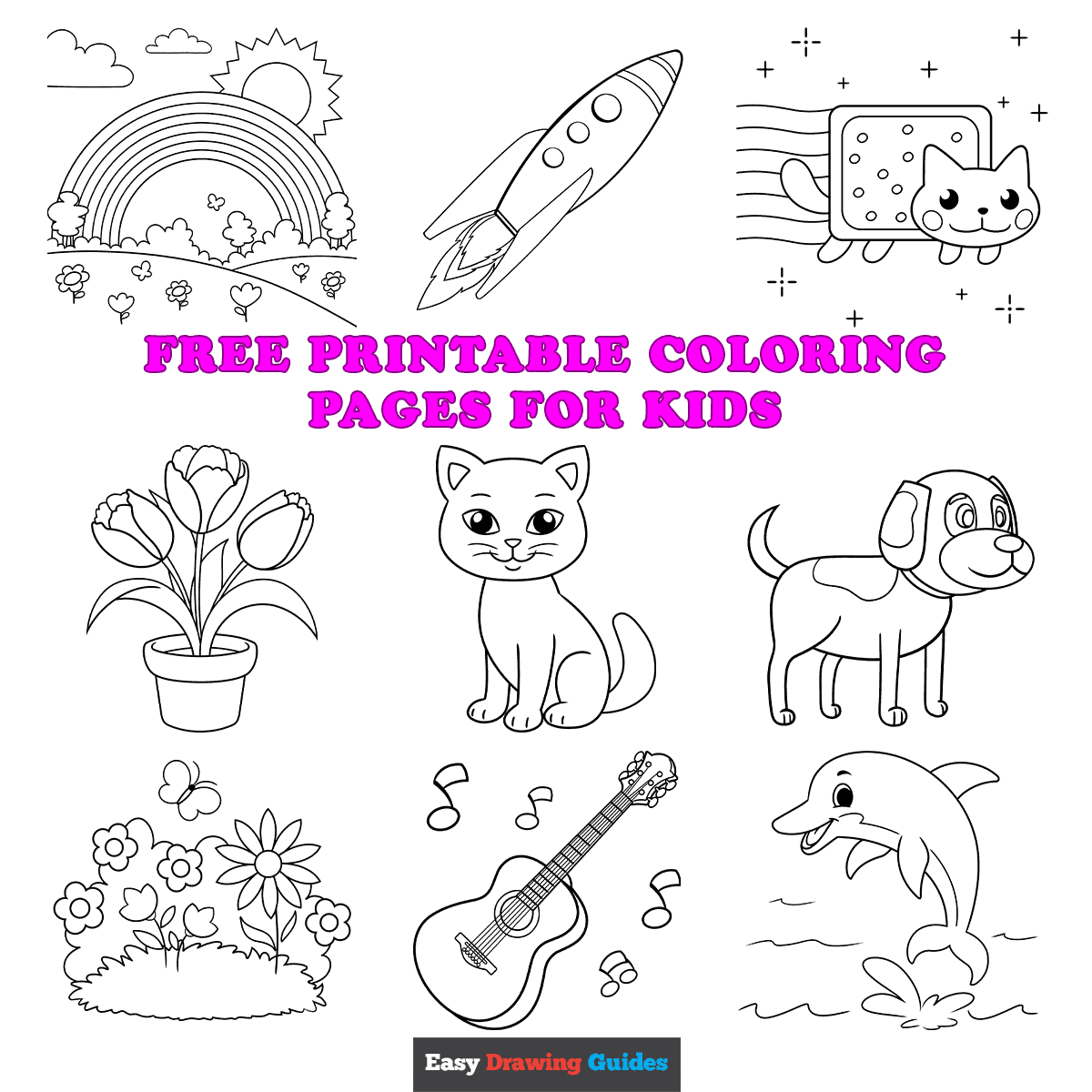 Easy Coloring Sheets Easy Coloring Sheets