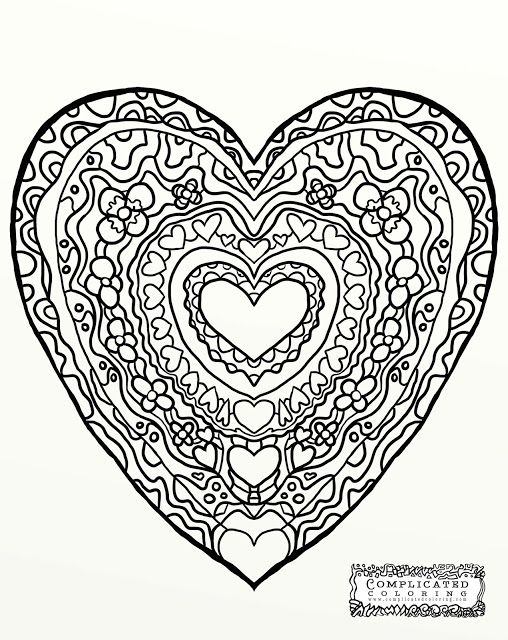 Hudtopics Detailed Heart Coloring Pages Hudtopics Detailed Heart Coloring Pages