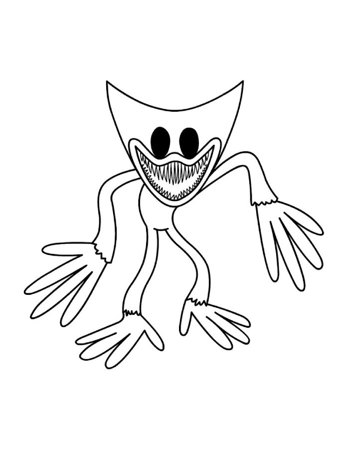 Huggy Wuggy Coloring Pages Free Printable PDF Huggy Wuggy Coloring Pages Free Printable PDF