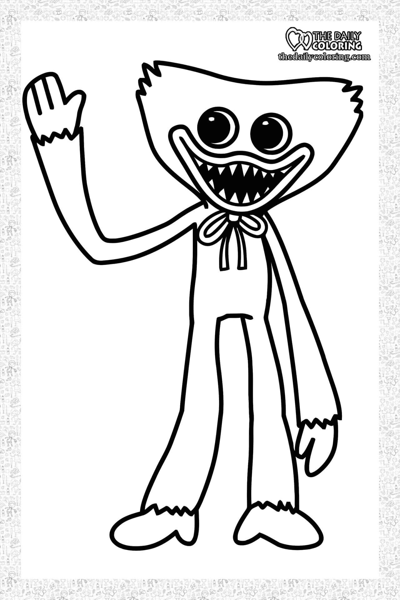 free huggy wuggy coloring pages free huggy wuggy coloring pages