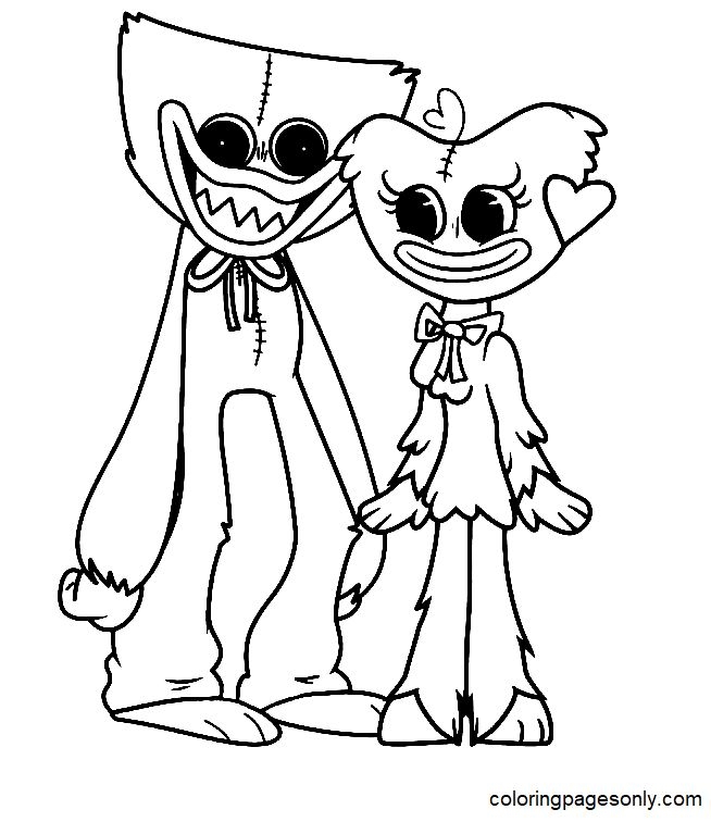 Huggy Wuggy Coloring Pages Huggy Wuggy Coloring Pages