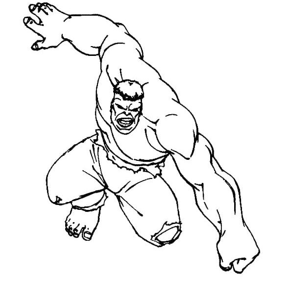Hulk Attacks Coloring Play Free Coloring Game Online