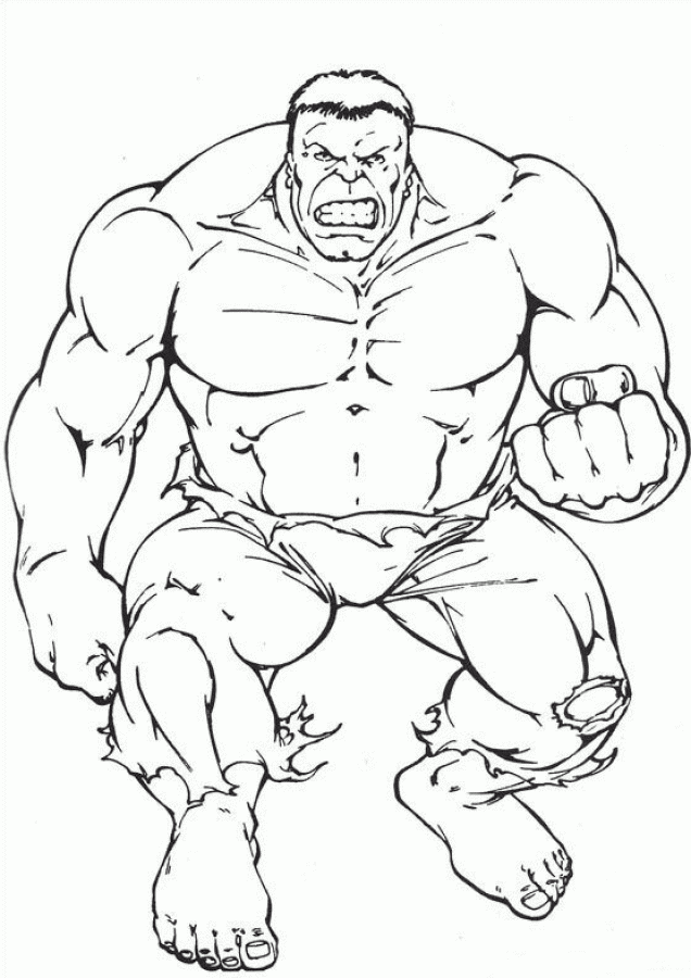free printable coloring pages Hulk