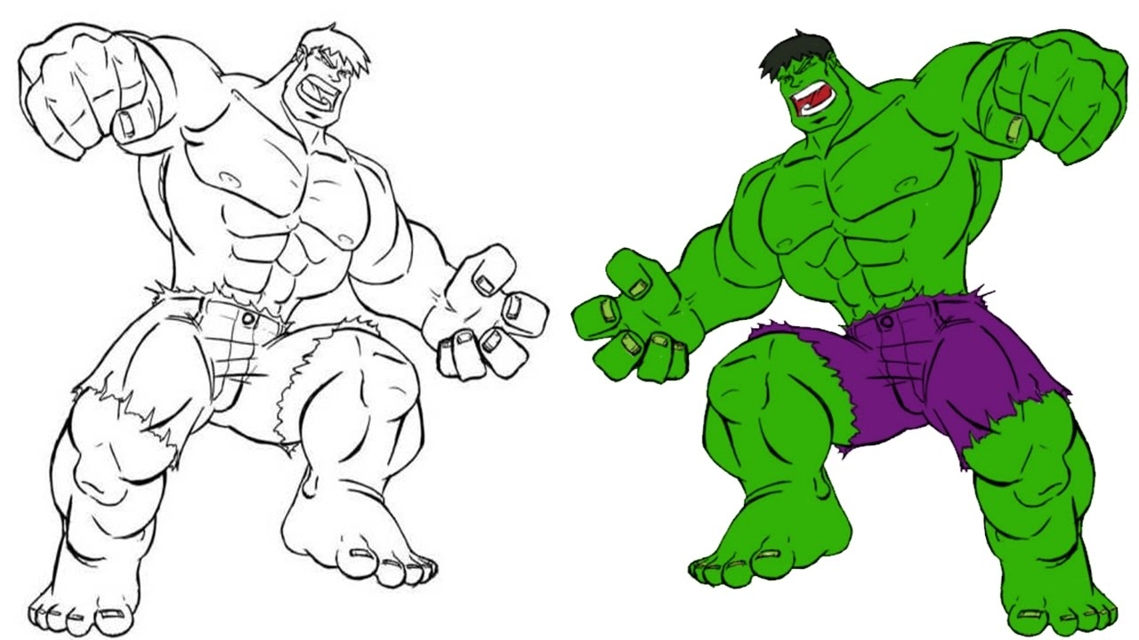 Hulk Colouring Pictures Printable Free Printable Templates