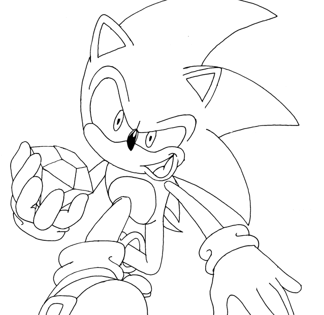 Hyper Sonic Coloring Pages Coloring Home