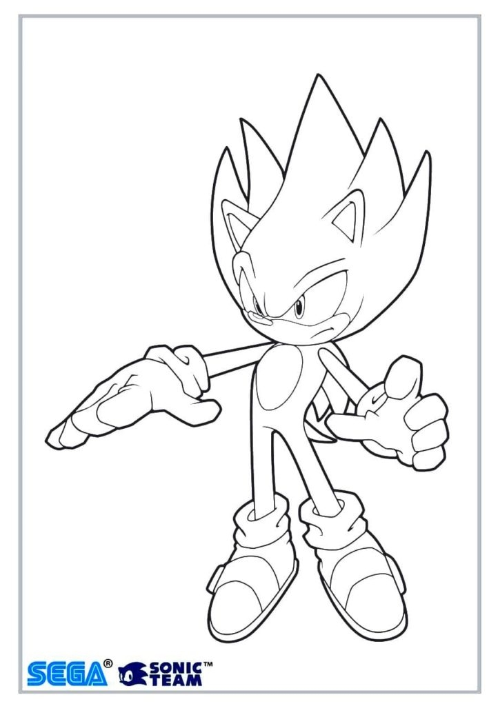 Hyper Sonic Coloring Pages Coloring Home
