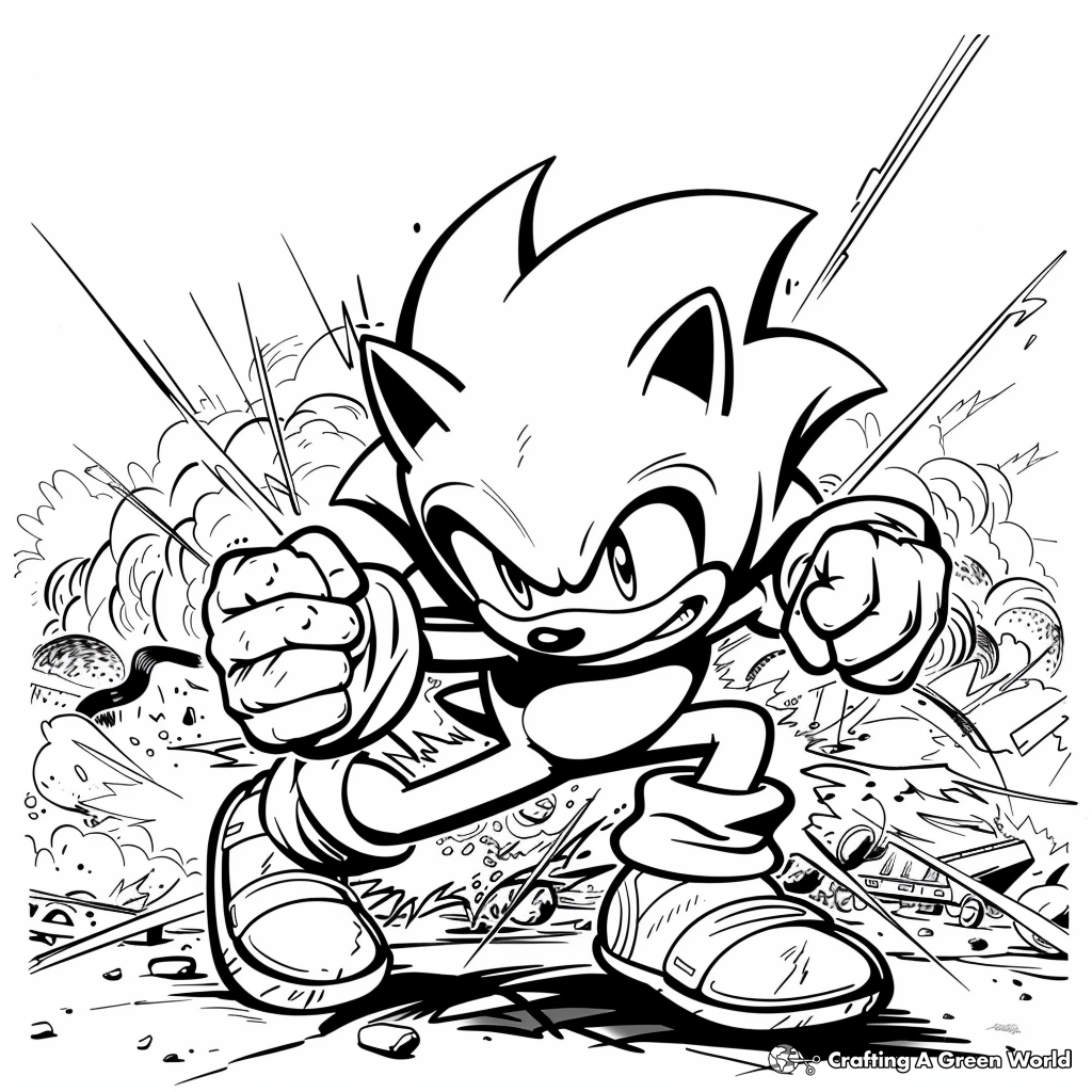 Hyper Sonic Coloring Pages Free Printable Coloring Pages Cool 