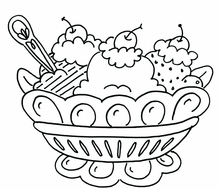Ice Cream Coloring Page 26 Free Ice Cream Coloring Page