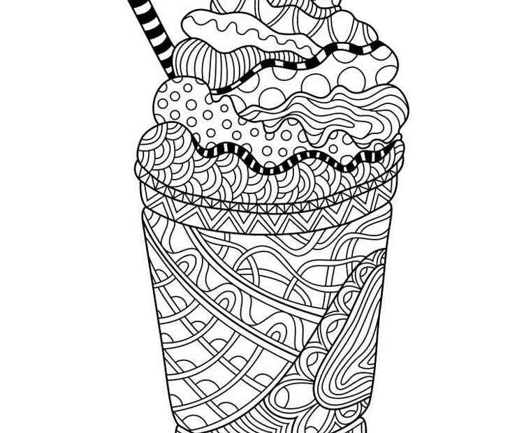 Ice Cream Coloring Pages For Adults
