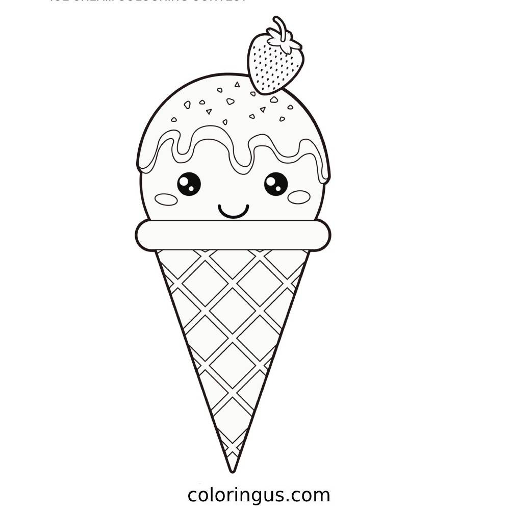 detailed ice cream coloring page detailed ice cream coloring page