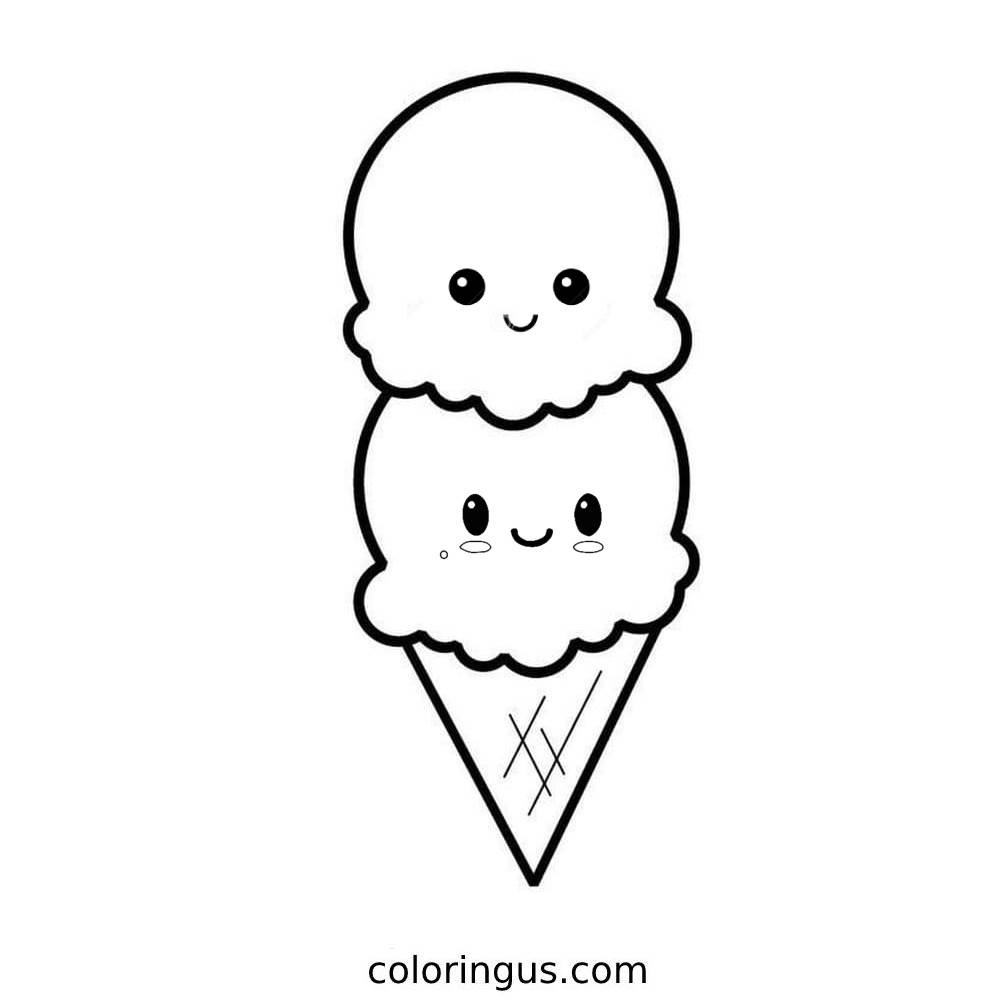 Ice Cream Coloring Pages Free Printable PDF Ice Cream Coloring Pages Free Printable PDF