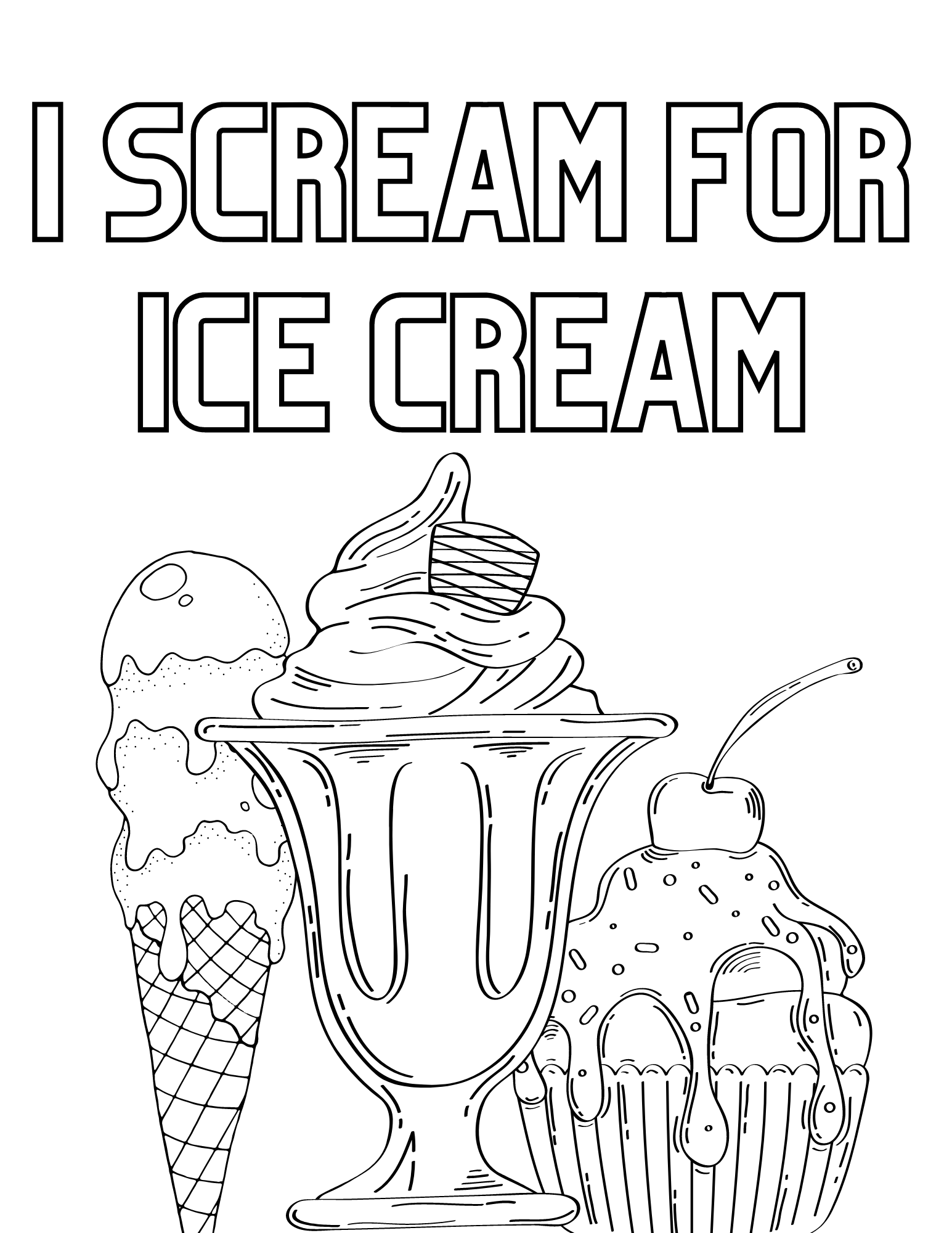 Ice Cream Colouring Page At Tanromanblog Blog Ice Cream Colouring Page At Tanromanblog Blog