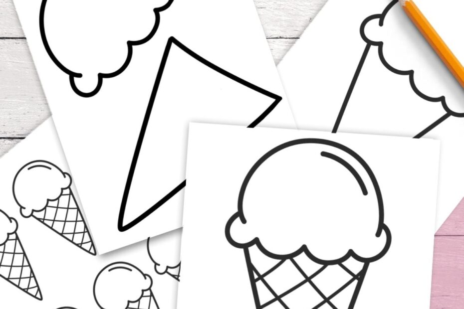 Ice Cream Cone Template Printable Free Printable