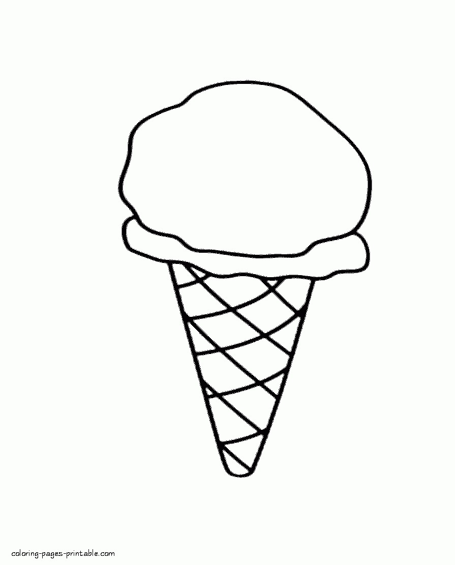 Ice Cream Scoop Coloring Page COLORING PAGES PRINTABLE COM