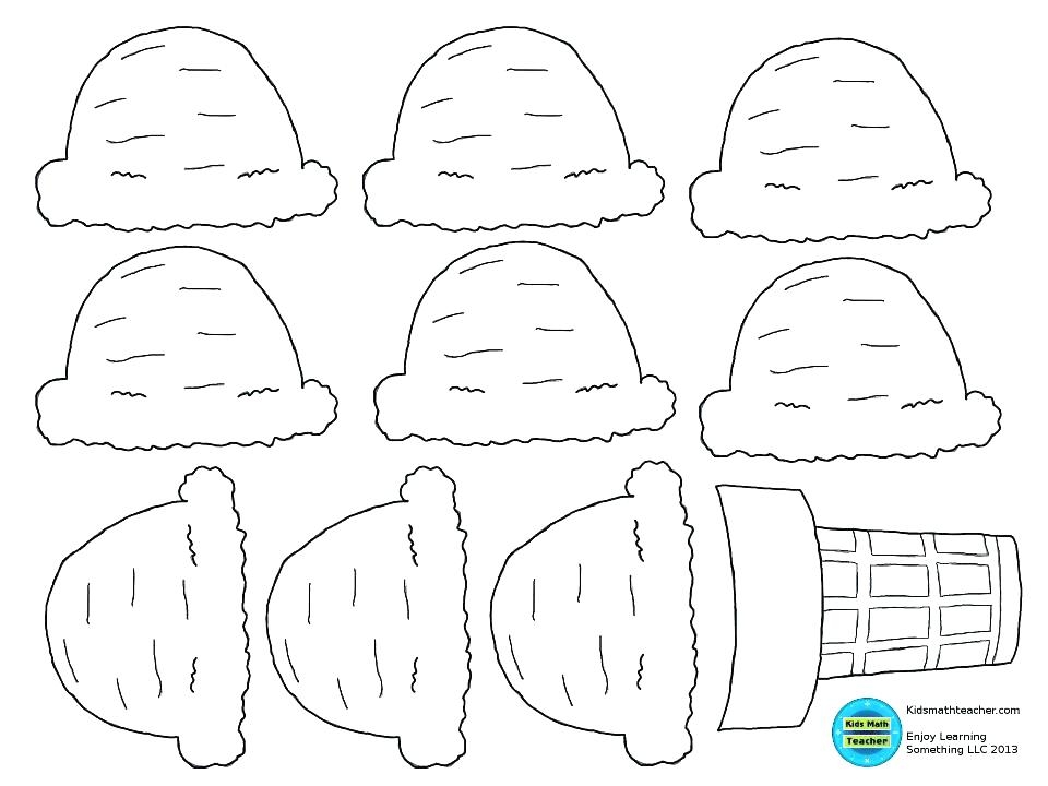 Ice Cream Scoop Coloring Pages Printable Coloring Pages